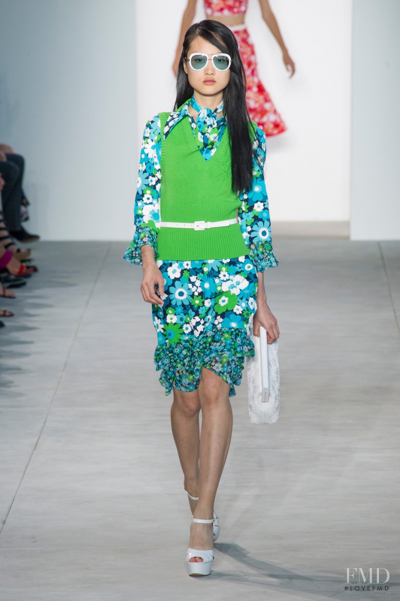 Jing Wen featured in  the Michael Kors Collection fashion show for Spring/Summer 2017