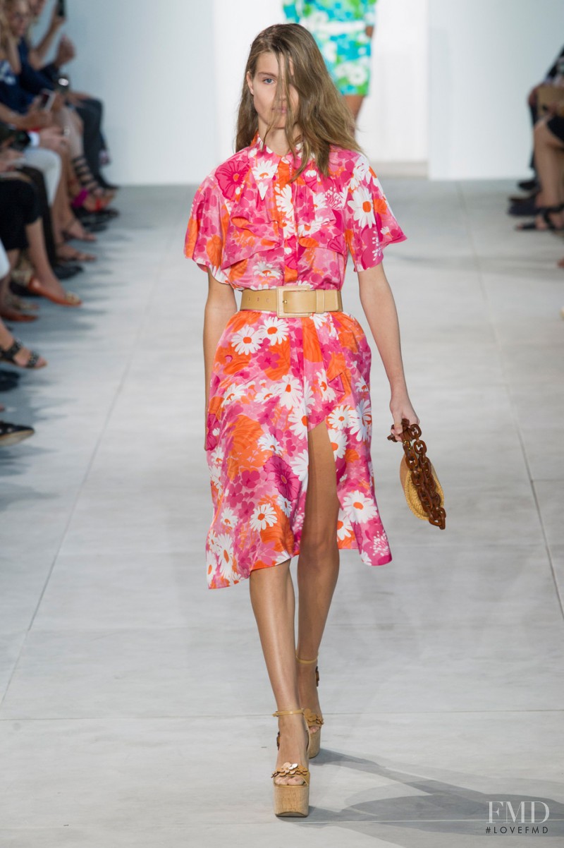 Luna Bijl featured in  the Michael Kors Collection fashion show for Spring/Summer 2017
