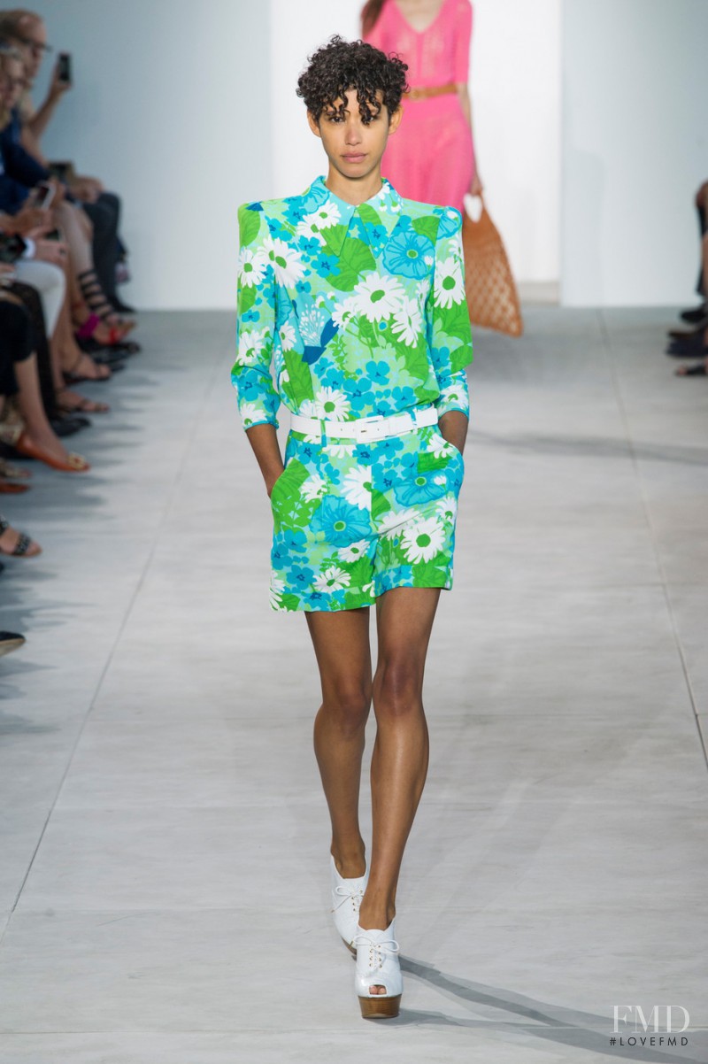 Janiece Dilone featured in  the Michael Kors Collection fashion show for Spring/Summer 2017