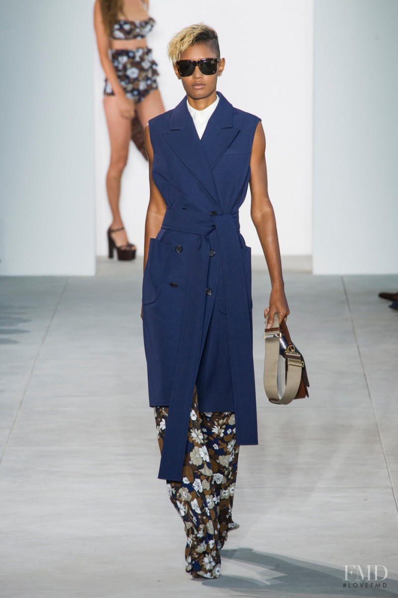Ysaunny Brito featured in  the Michael Kors Collection fashion show for Spring/Summer 2017