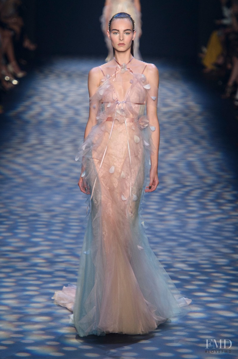 Estella Brons featured in  the Marchesa fashion show for Spring/Summer 2017