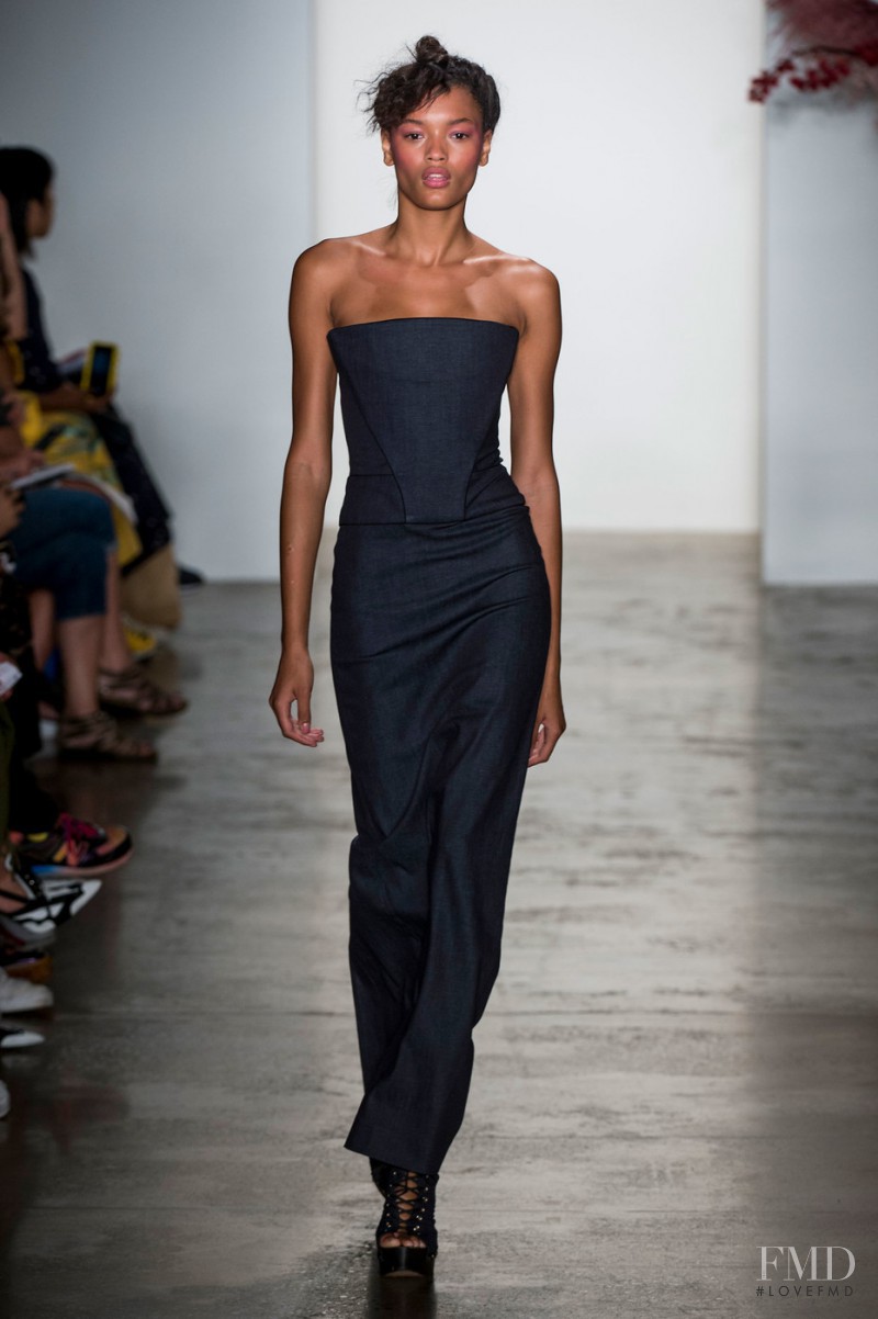 Lameka Fox featured in  the Adam Selman fashion show for Spring/Summer 2017