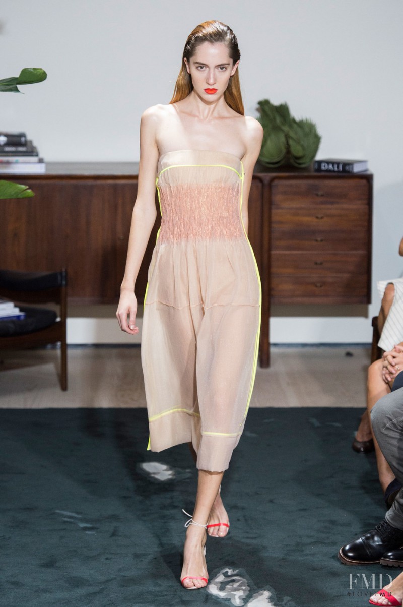 Teddy Quinlivan featured in  the Jason Wu fashion show for Spring/Summer 2017