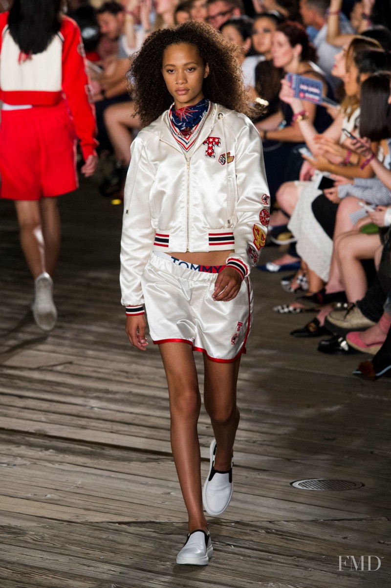 Selena Forrest featured in  the Tommy Hilfiger fashion show for Spring/Summer 2017
