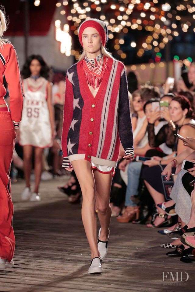 Harleth Kuusik featured in  the Tommy Hilfiger fashion show for Spring/Summer 2017