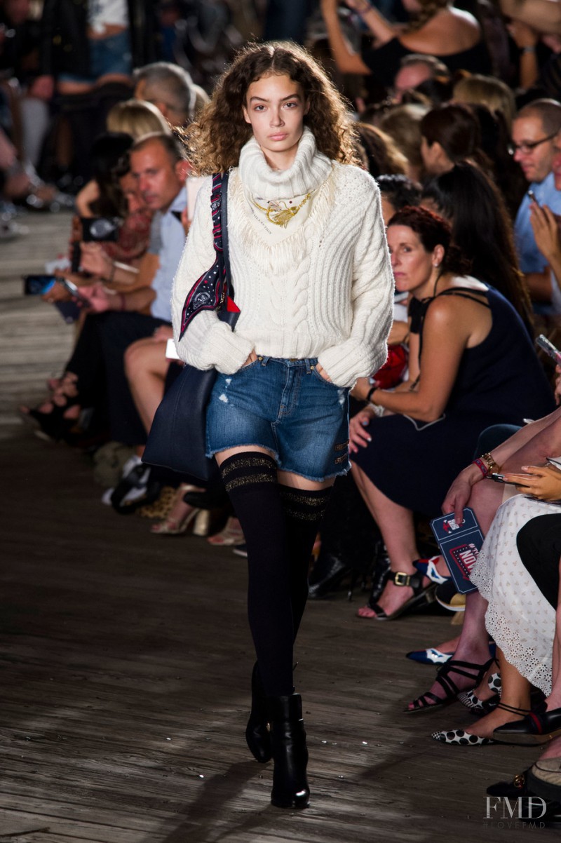 Sasha Kichigina featured in  the Tommy Hilfiger fashion show for Spring/Summer 2017