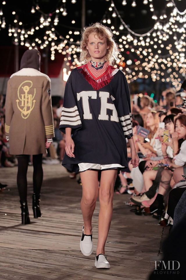 Hanne Gaby Odiele featured in  the Tommy Hilfiger fashion show for Spring/Summer 2017