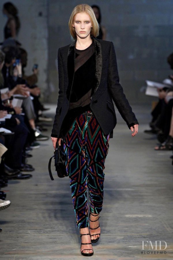 Emily Baker featured in  the Proenza Schouler fashion show for Autumn/Winter 2011