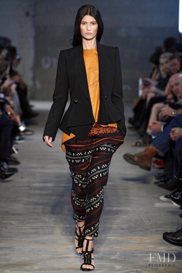 Tara Gill featured in  the Proenza Schouler fashion show for Autumn/Winter 2011