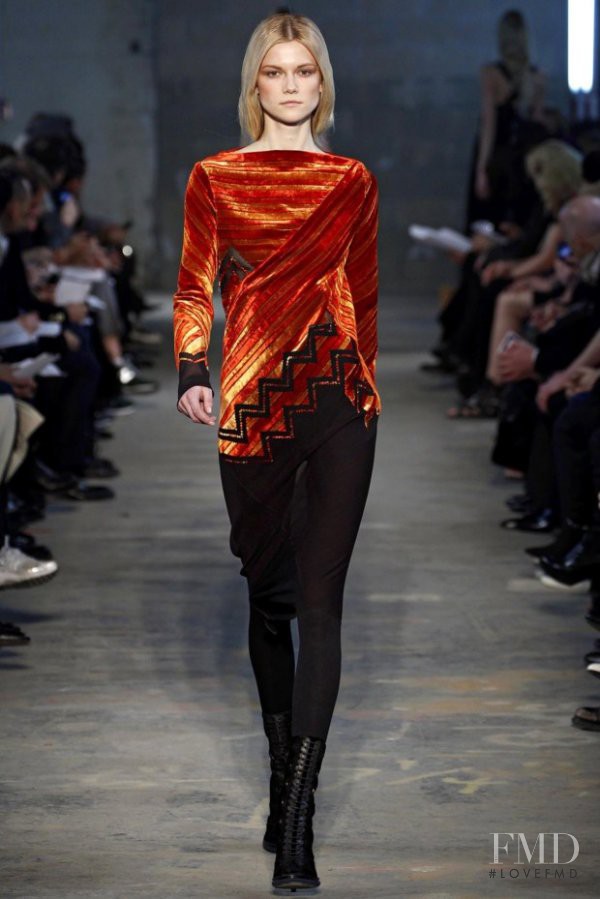 Kasia Struss featured in  the Proenza Schouler fashion show for Autumn/Winter 2011