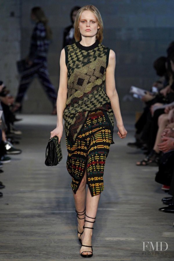 Hanne Gaby Odiele featured in  the Proenza Schouler fashion show for Autumn/Winter 2011