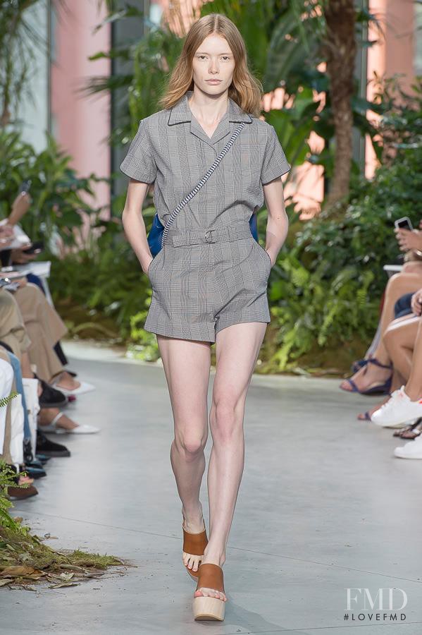 Julia Hafstrom featured in  the Lacoste fashion show for Spring/Summer 2017