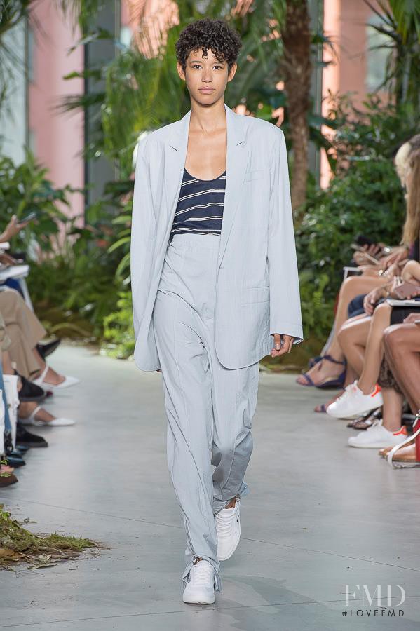 Janiece Dilone featured in  the Lacoste fashion show for Spring/Summer 2017