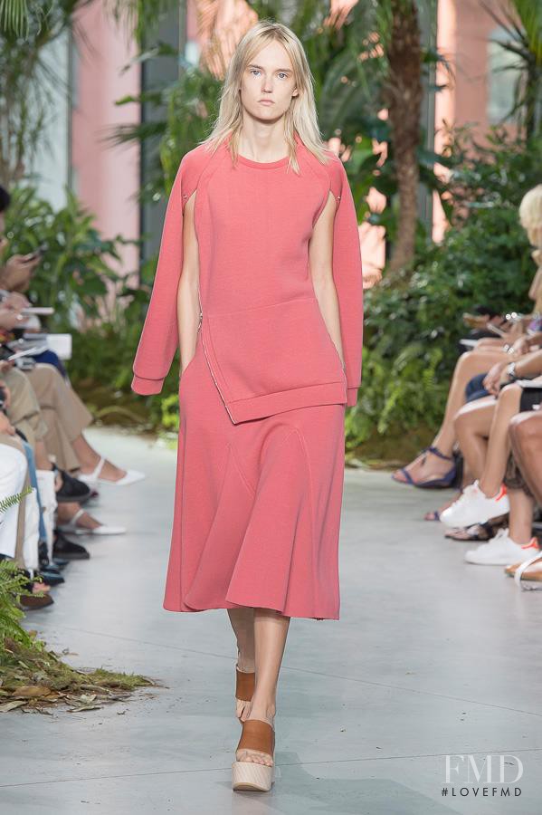 Harleth Kuusik featured in  the Lacoste fashion show for Spring/Summer 2017