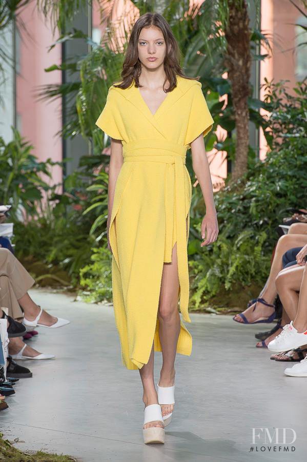 Caroline Reagan featured in  the Lacoste fashion show for Spring/Summer 2017
