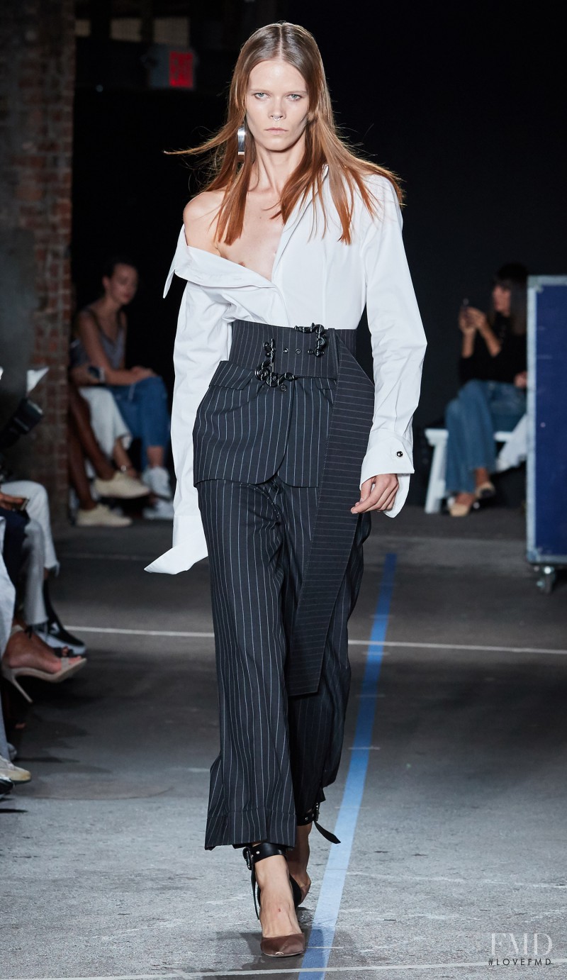 Irina Kravchenko featured in  the Monse fashion show for Spring/Summer 2017