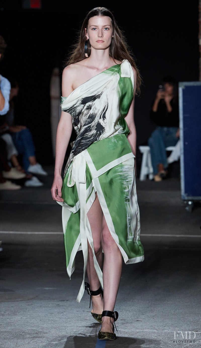 Viktoria Machajdik featured in  the Monse fashion show for Spring/Summer 2017