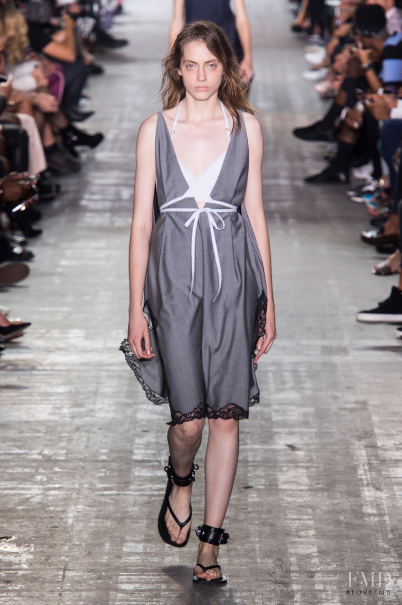 Odette Pavlova featured in  the Alexander Wang fashion show for Spring/Summer 2017