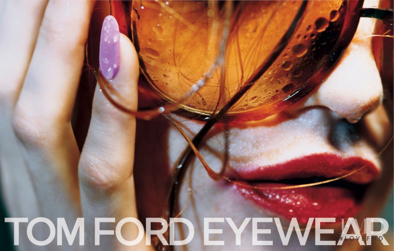 Cintia Dicker featured in  the Tom Ford Eyewear advertisement for Autumn/Winter 2007