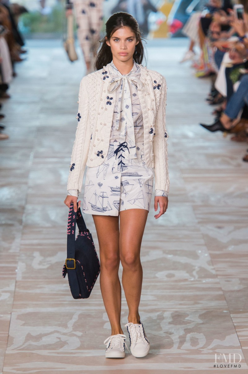 Sara Sampaio featured in  the Tory Burch fashion show for Spring/Summer 2017