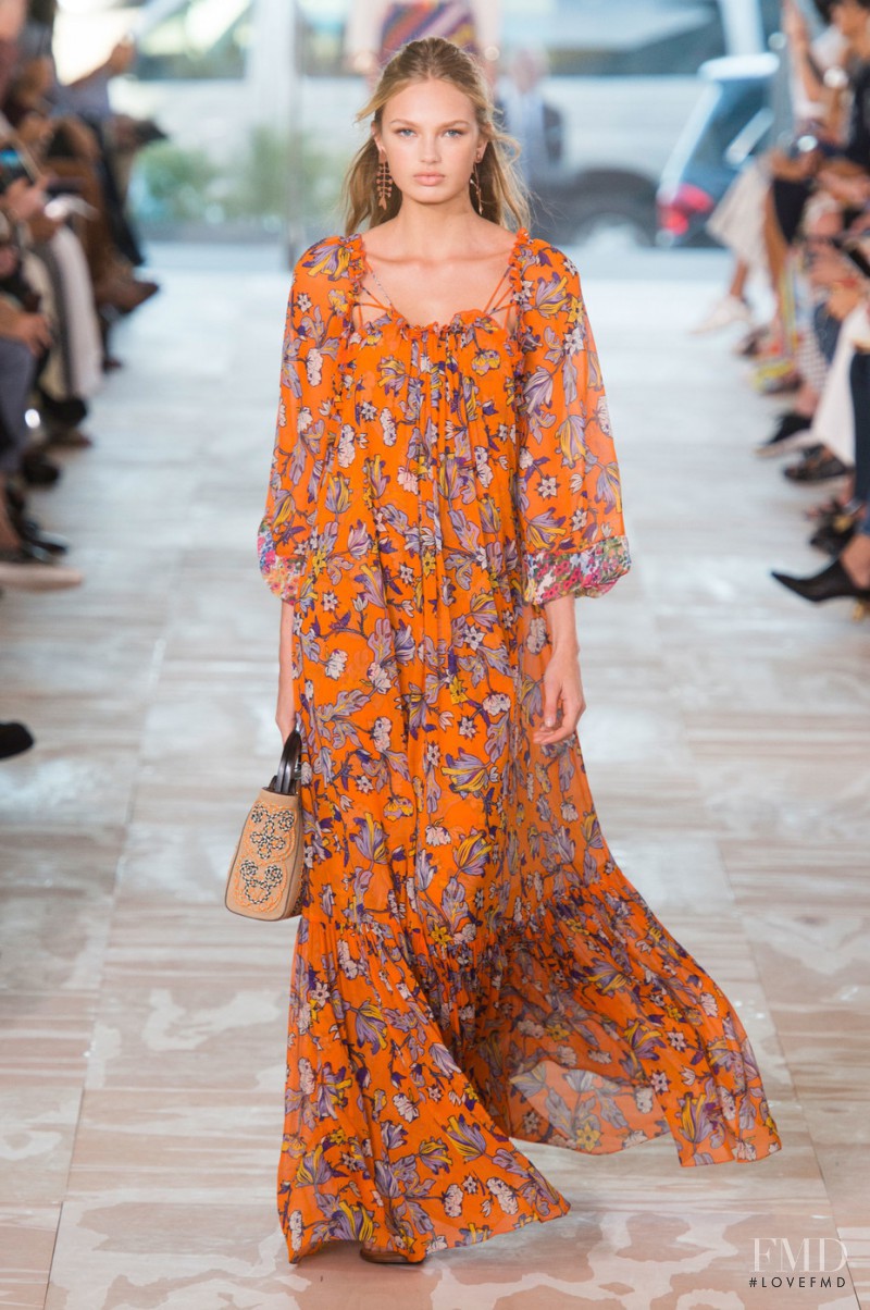 Romee Strijd featured in  the Tory Burch fashion show for Spring/Summer 2017