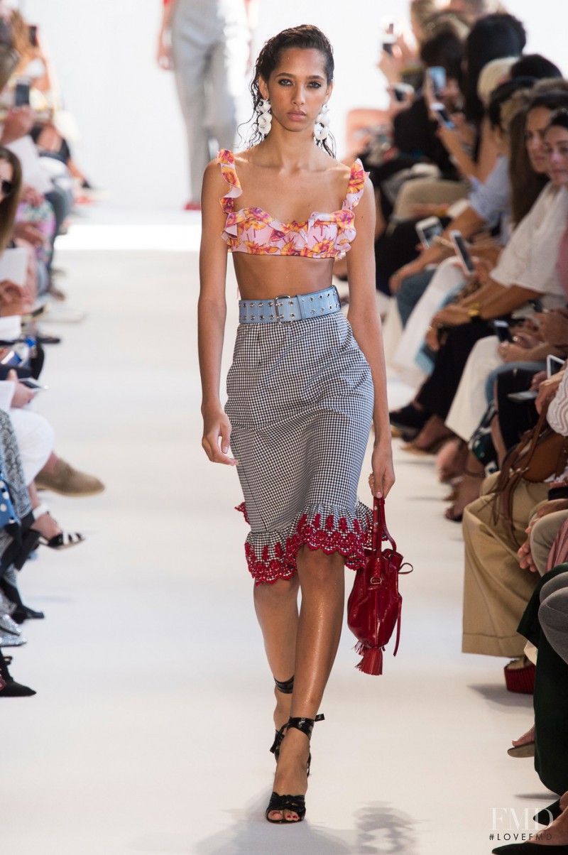 Yasmin Wijnaldum featured in  the Altuzarra fashion show for Spring/Summer 2017