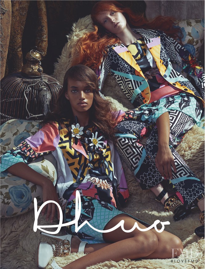 Ellen Rosa featured in  the Dhuo advertisement for Autumn/Winter 2014