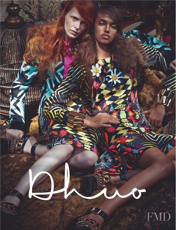 Ellen Rosa featured in  the Dhuo advertisement for Autumn/Winter 2014