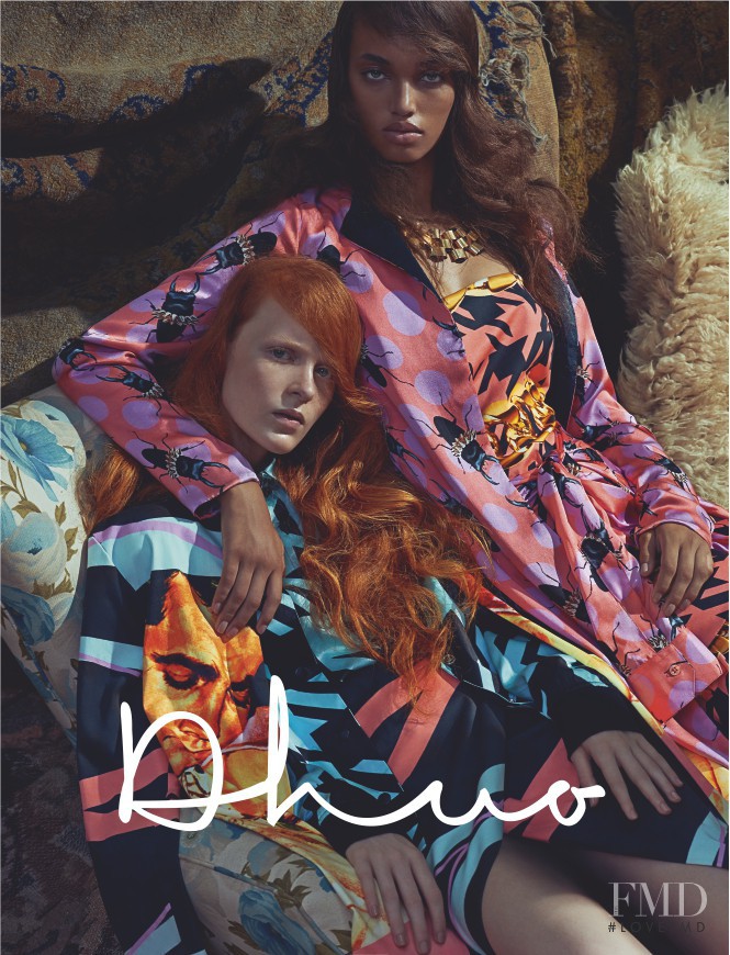 Ellen Rosa featured in  the Dhuo advertisement for Autumn/Winter 2014