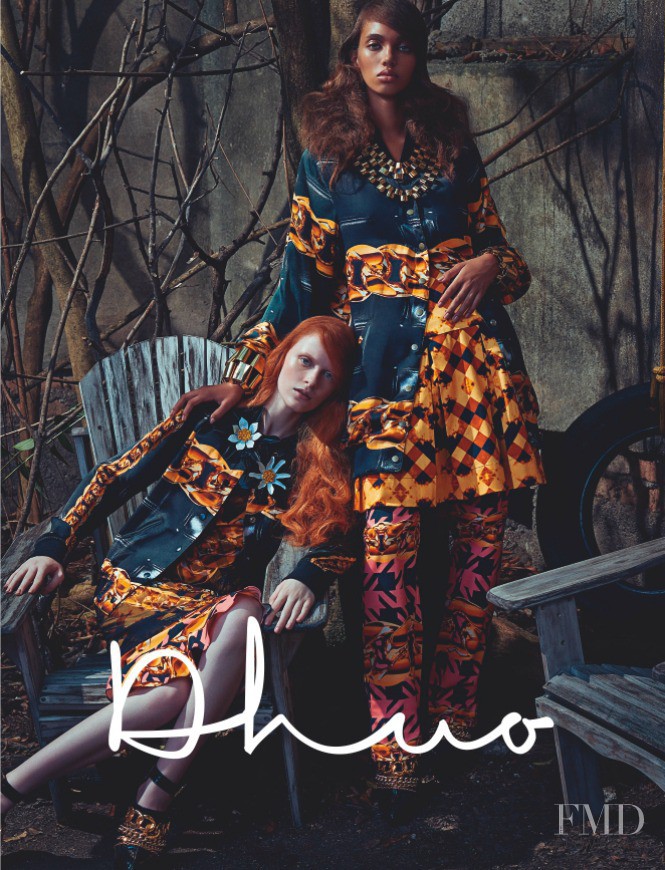 Ellen Rosa featured in  the Dhuo advertisement for Autumn/Winter 2014