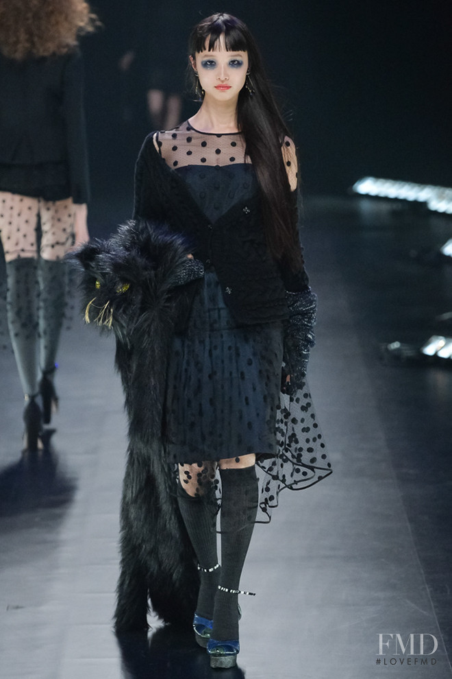 Yuka Mannami featured in  the Keita Maruyama fashion show for Autumn/Winter 2016
