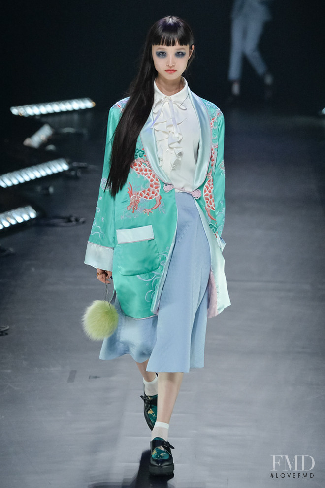 Yuka Mannami featured in  the Keita Maruyama fashion show for Autumn/Winter 2016