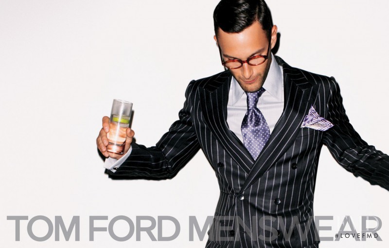 Noah Mills featured in  the Tom Ford advertisement for Spring/Summer 2008