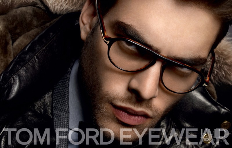 Jon Kortajarena featured in  the Tom Ford Eyewear advertisement for Autumn/Winter 2008