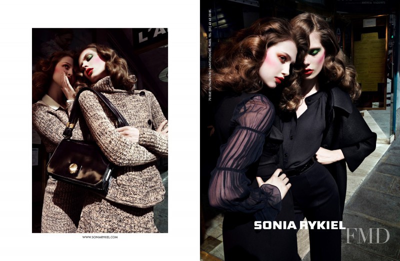 Anais Pouliot featured in  the Sonia Rykiel advertisement for Fall 2012
