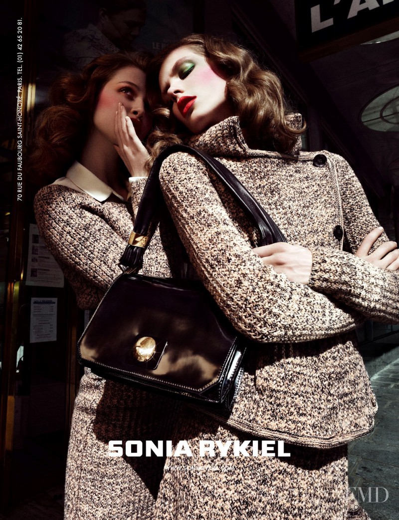Anais Pouliot featured in  the Sonia Rykiel advertisement for Fall 2012