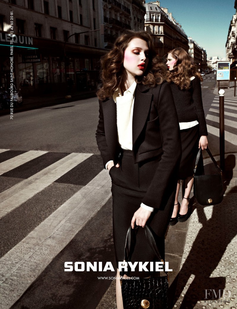 Anais Pouliot featured in  the Sonia Rykiel advertisement for Fall 2012