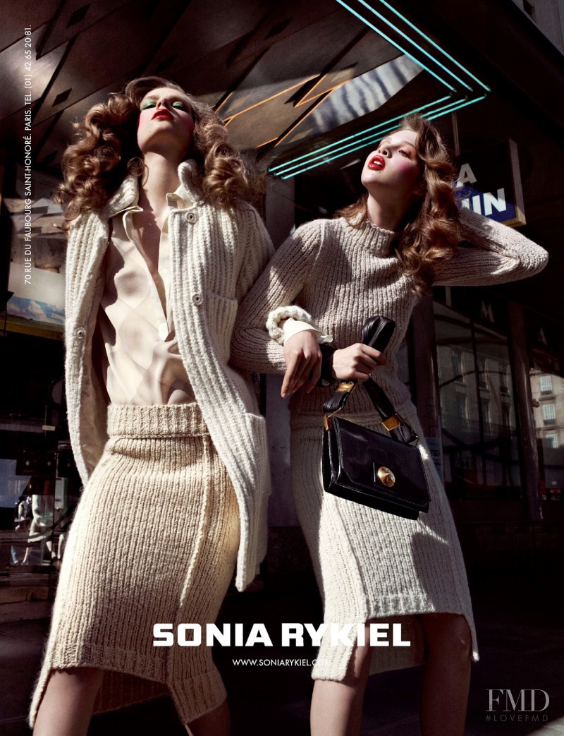 Anais Pouliot featured in  the Sonia Rykiel advertisement for Fall 2012