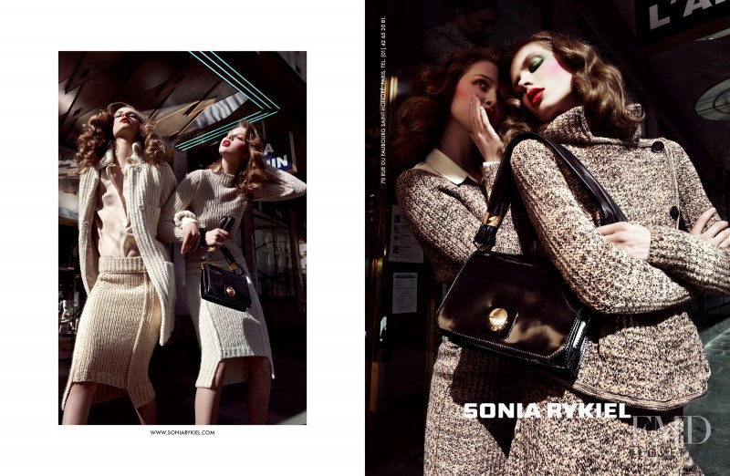 Anais Pouliot featured in  the Sonia Rykiel advertisement for Fall 2012