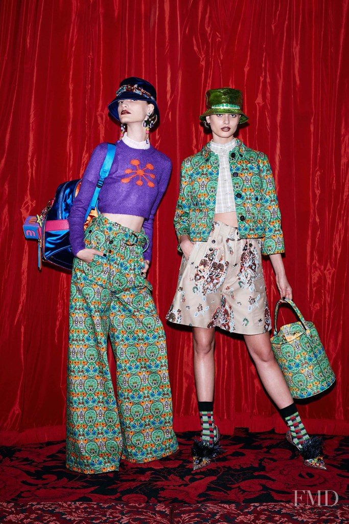 Faretta Radic featured in  the Miu Miu lookbook for Resort 2017