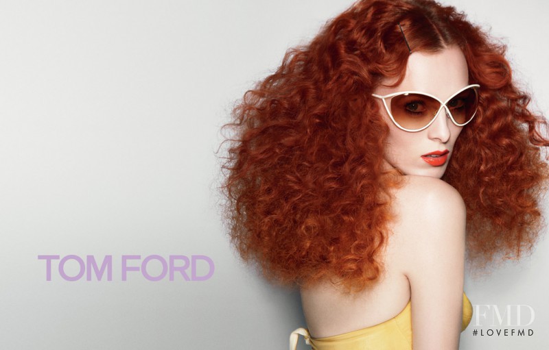 Karen Elson featured in  the Tom Ford Eyewear advertisement for Spring/Summer 2009