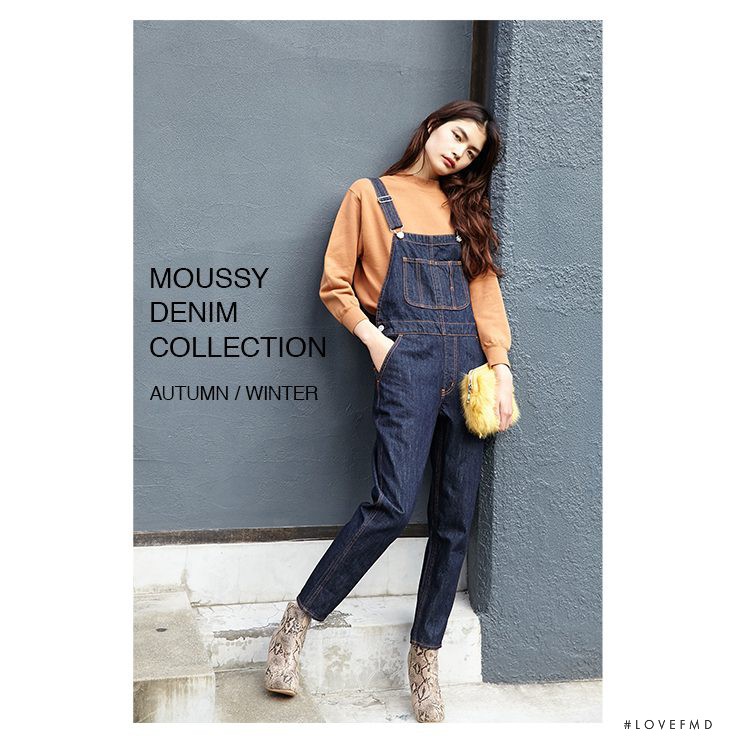 Rina Fukushi featured in  the Moussy catalogue for Autumn/Winter 2015