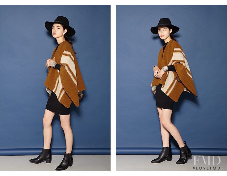 Rina Fukushi featured in  the Moussy catalogue for Autumn/Winter 2015