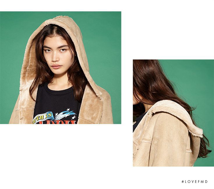 Rina Fukushi featured in  the Moussy catalogue for Autumn/Winter 2015