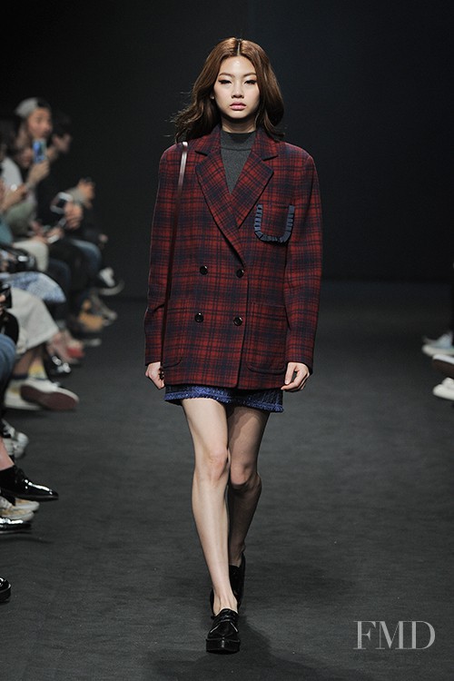 HoYeon Jung featured in  the Paul & Alice fashion show for Autumn/Winter 2015