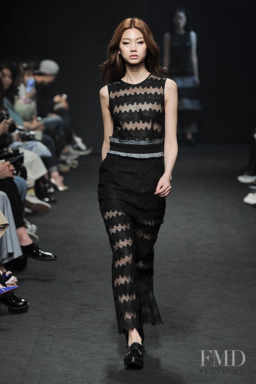 HoYeon Jung featured in  the Paul & Alice fashion show for Autumn/Winter 2015