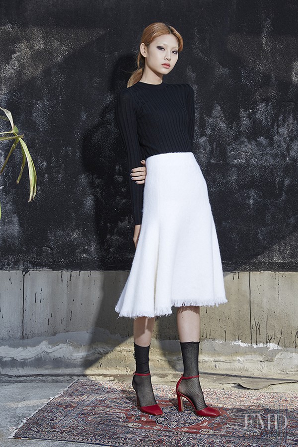 HoYeon Jung featured in  the Fayewoo lookbook for Fall 2015