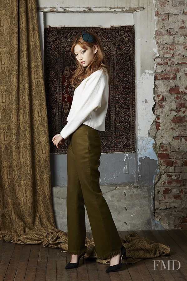 HoYeon Jung featured in  the Fayewoo lookbook for Fall 2015