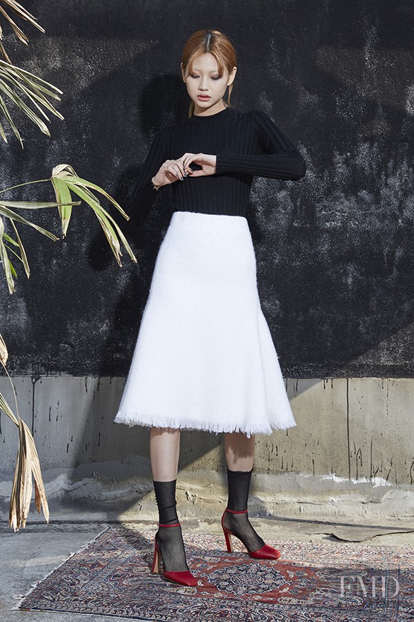 HoYeon Jung featured in  the Fayewoo lookbook for Fall 2015