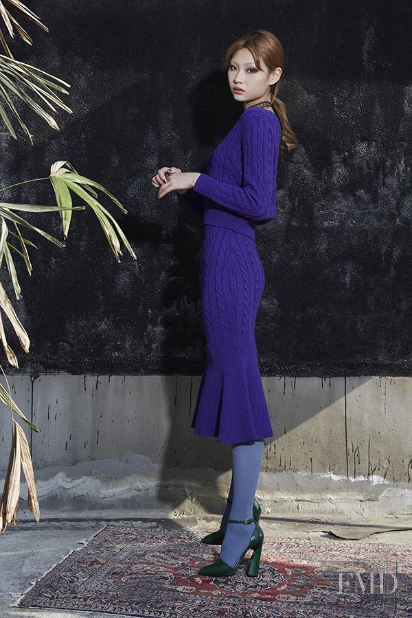 HoYeon Jung featured in  the Fayewoo lookbook for Fall 2015